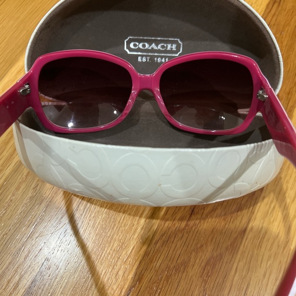 Coach Burgundy Sunglasses - Picture 5 of 5
